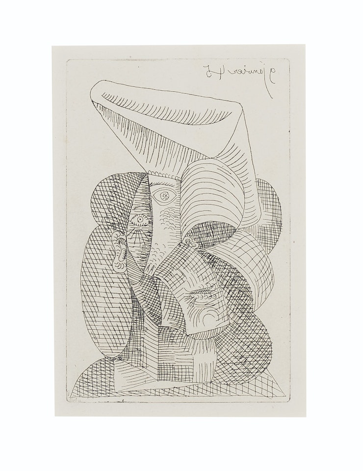 Tête de femme au chapeau, from Le Marteau sans maître by Pablo Picasso