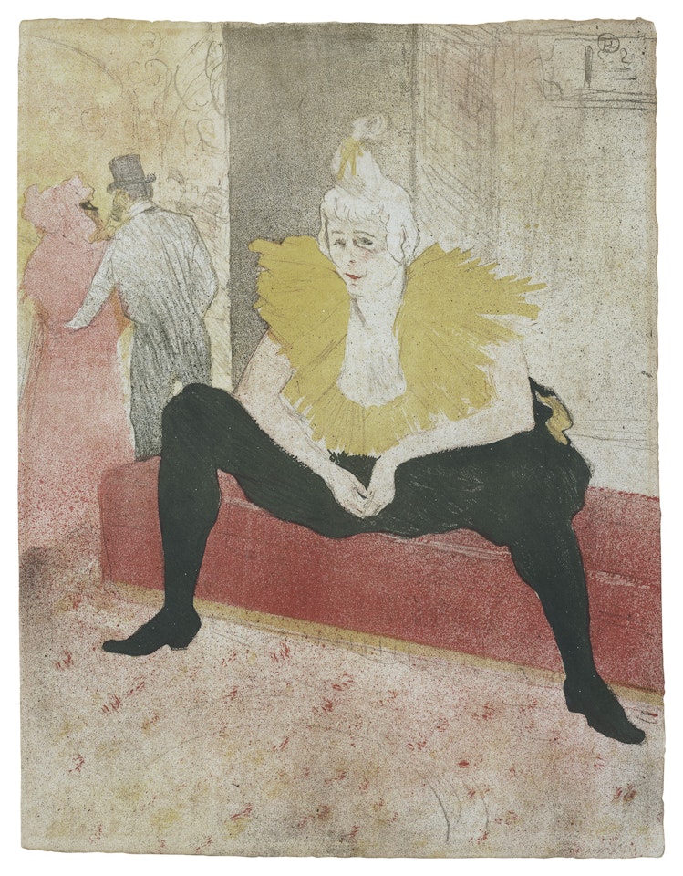 La Clownesse assise (Mademoiselle CHA-U-KAO), from Elles by Henri de Toulouse-Lautrec
