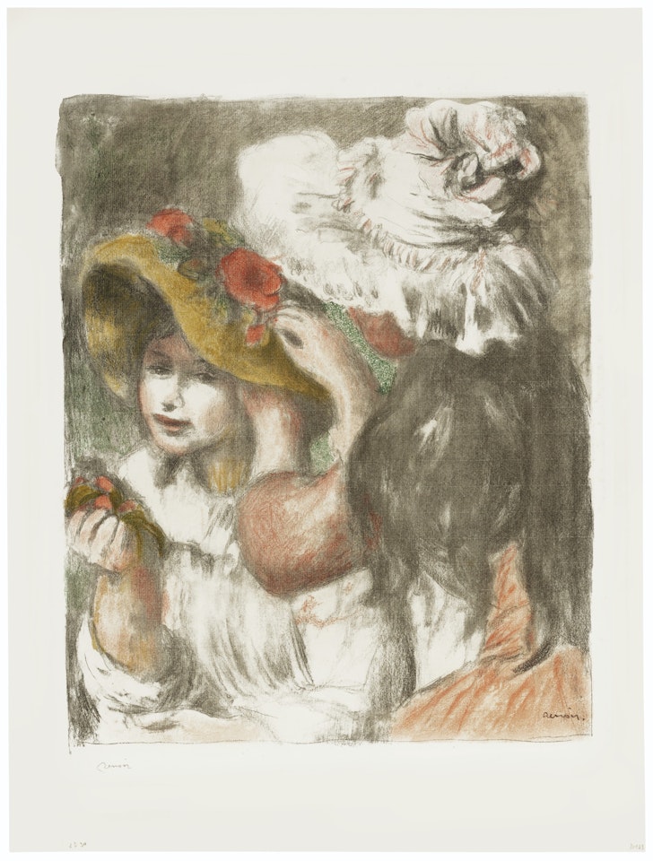 Le Chapeau Épinglé, 2ème planche by Pierre-Auguste Renoir