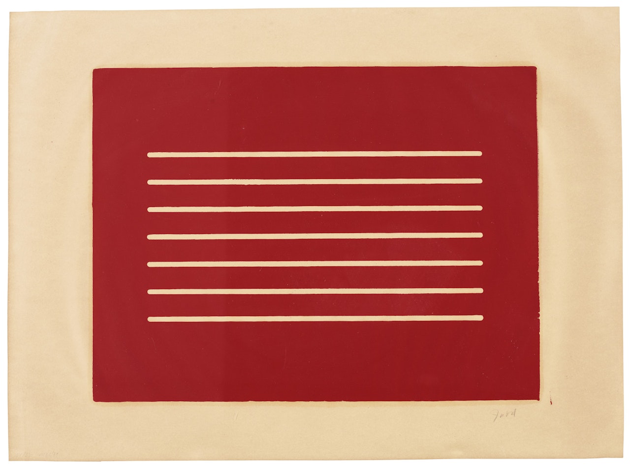 Untitled: one print by Donald Judd