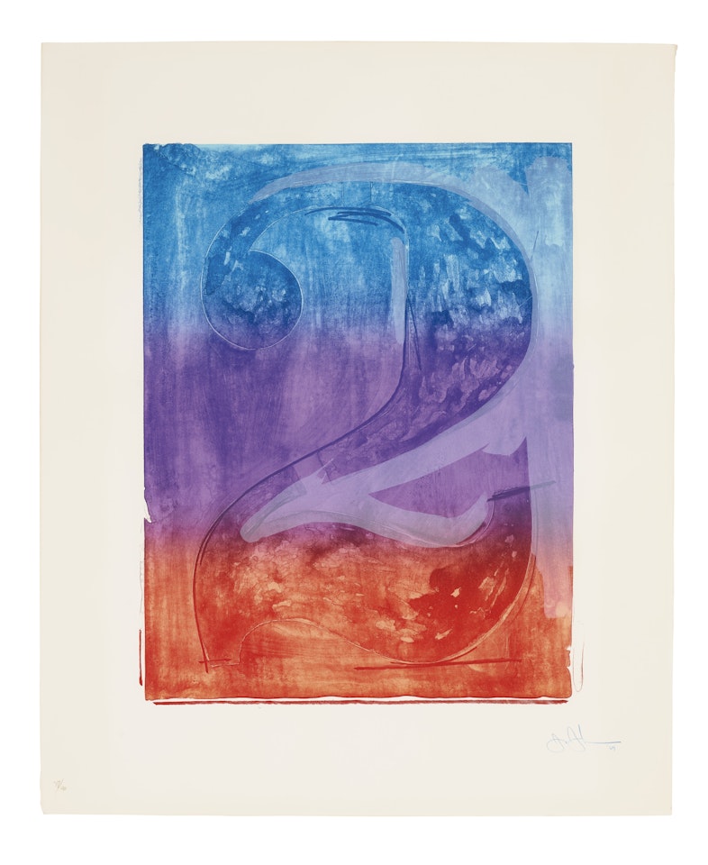 Figure 2, from Color Numeral Series by Jasper Johns