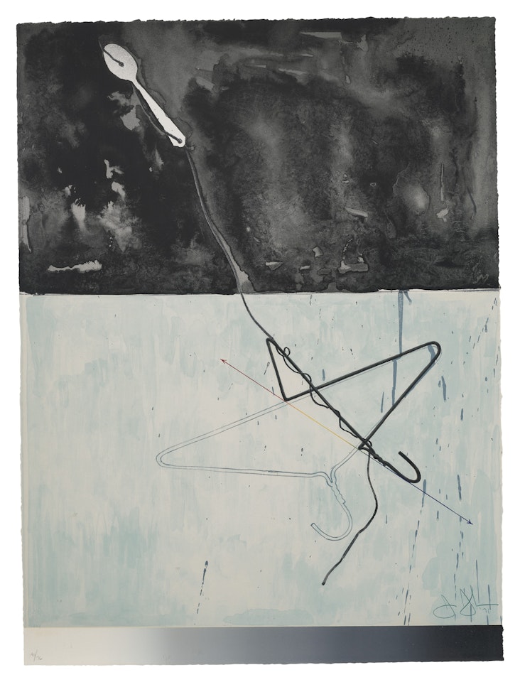 Coat Hanger and Spoon, from Fragment - According to What by Jasper Johns