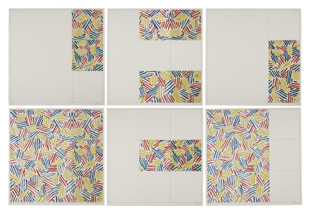 6 Lithographs (after 'Untitled 1975') by Jasper Johns