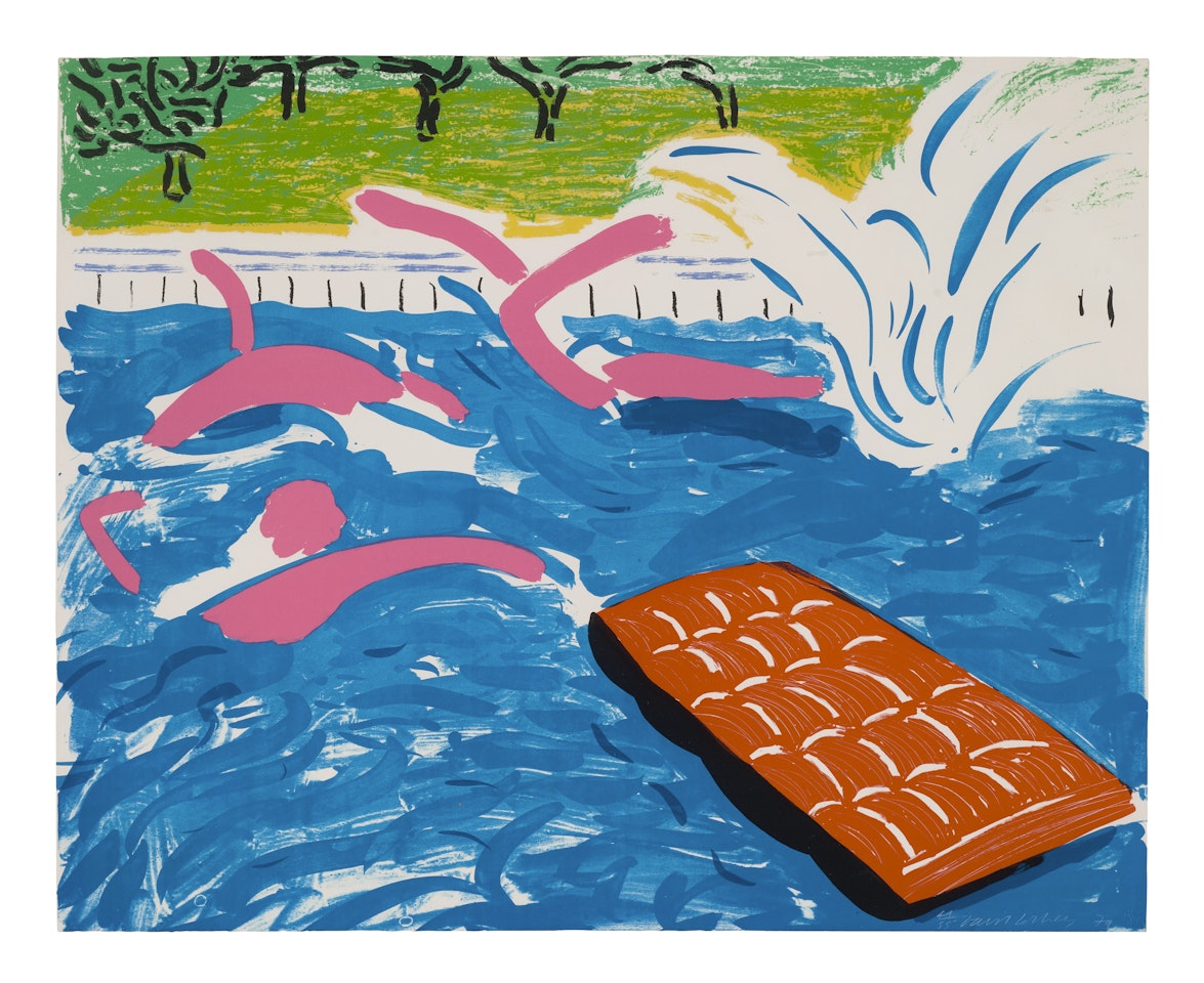 Afternoon Swimming by David Hockney