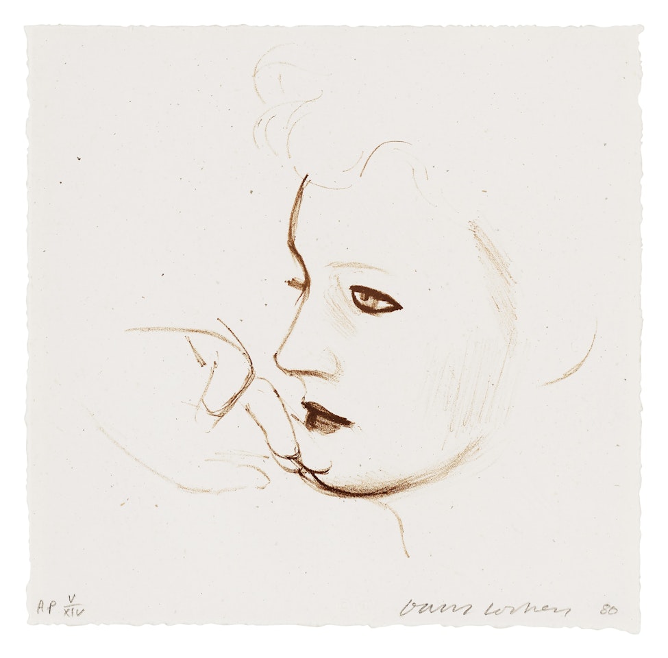 Celia Looks by David Hockney