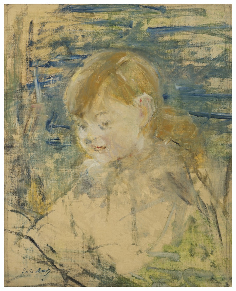 La Fillette blonde by Berthe Morisot