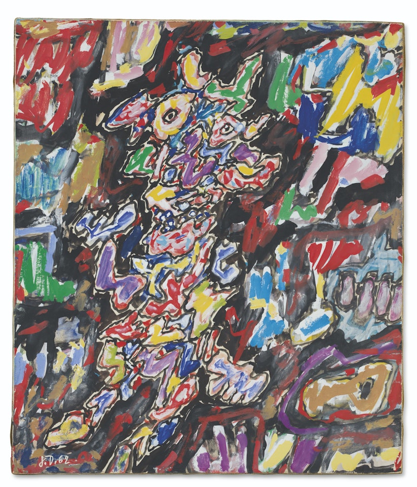 Personnage et paysage by Jean Dubuffet