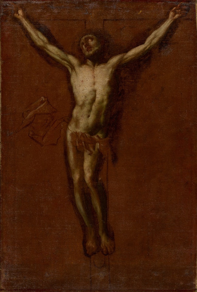 Study for the crucifixion by Spanish School
