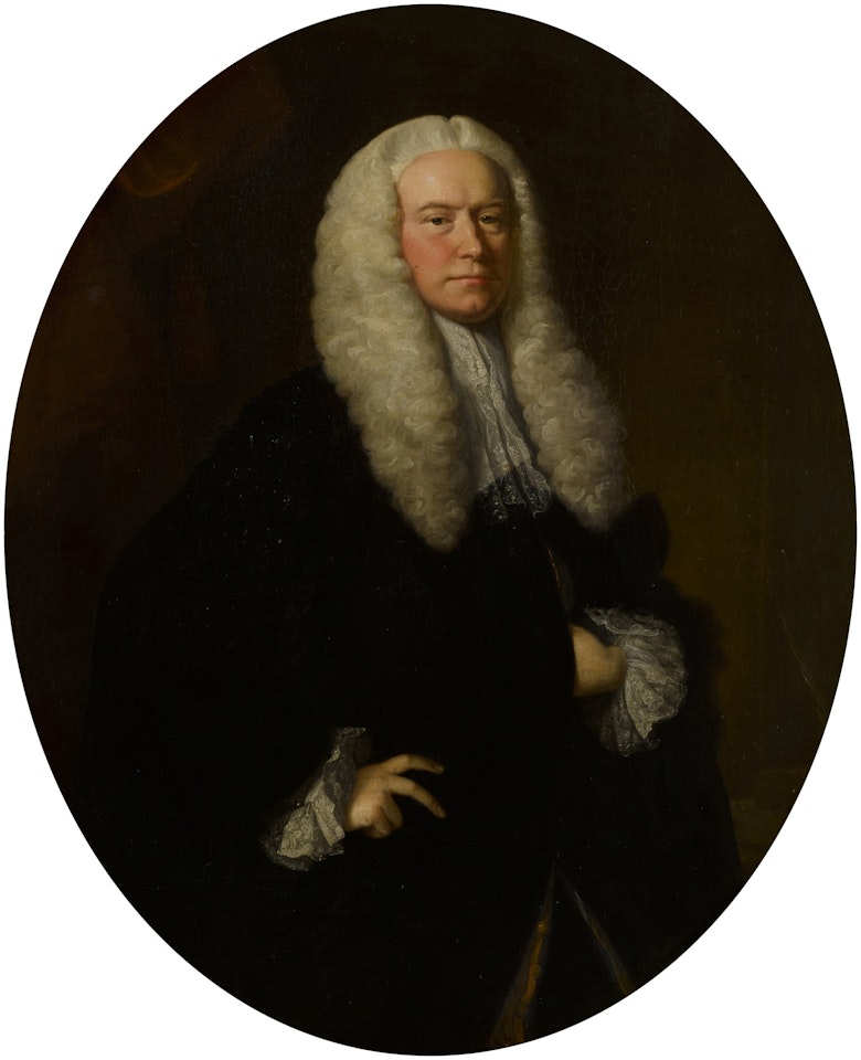 Portrait of Richard Eld, Master in Chancery, three-quarter length by Thomas Hudson
