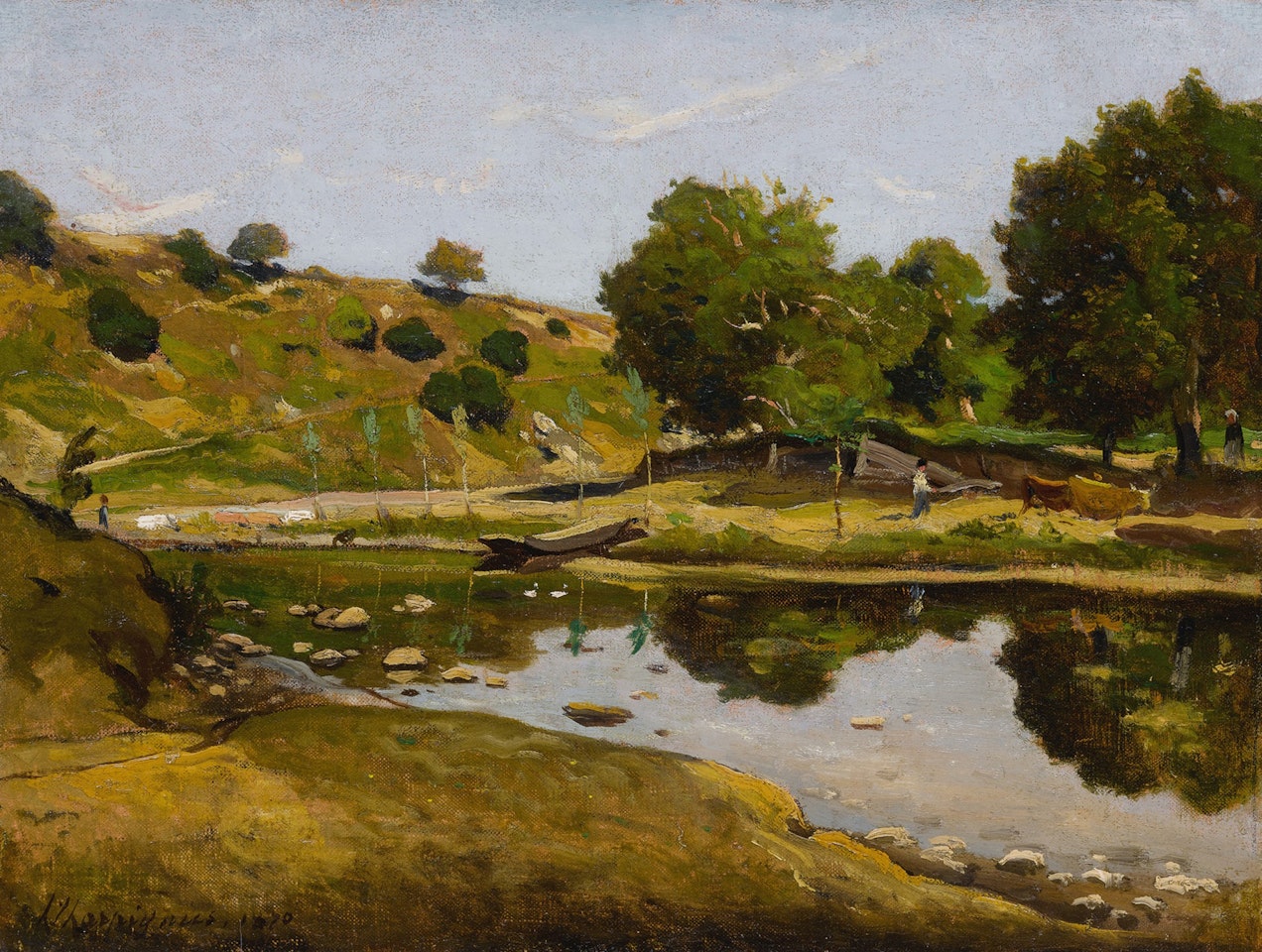 Paysage ensoleillé by Henri Harpignies