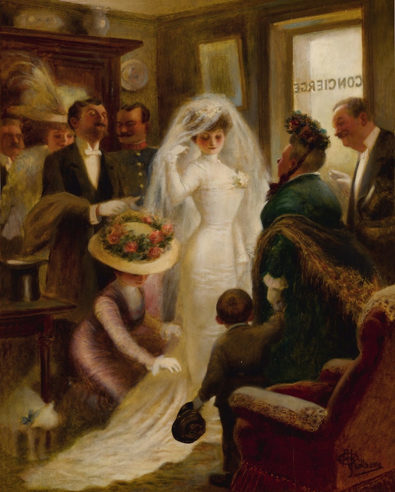 Le jour du mariage by Albert Guillaume
