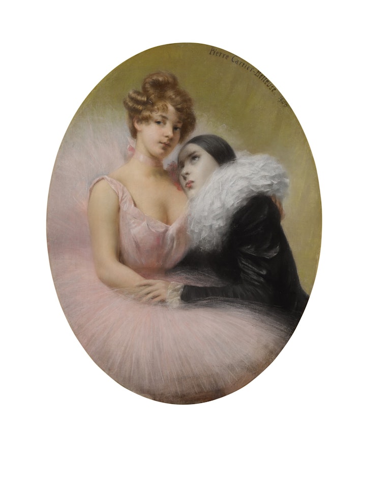 Pierrot and Ballerina by Pierre Carrier-Belleuse