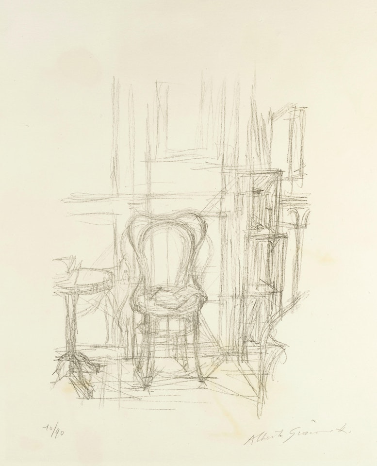 Chaise et guéridon by Alberto Giacometti