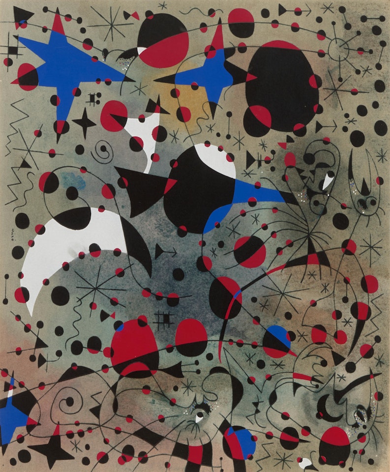 One plate, from Constellations by Joan Miró
