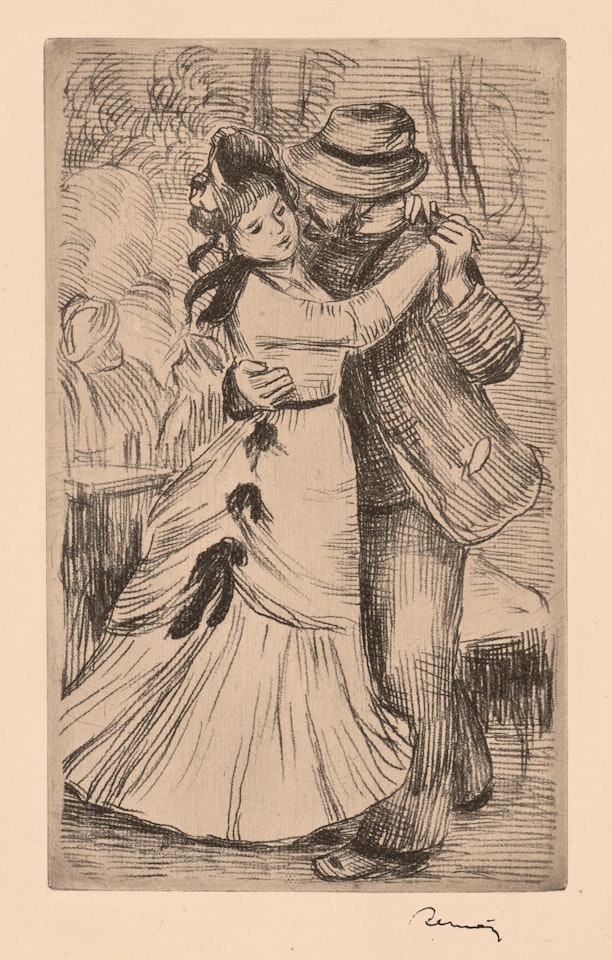 La Danse à la Campagne, 2eme Planche by Pierre-Auguste Renoir