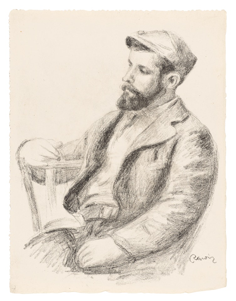 Double-sided lithograph on wove paper, with signature in the stone on both verso and recto, with Delteil 47 as a fainter impression, from the total edition of 1000 (50 were on japon ancienne ), published/printed by Ambroise Vollard/Auguste Clot, Paris, 1919, with wide margins. by Pierre-Auguste Renoir