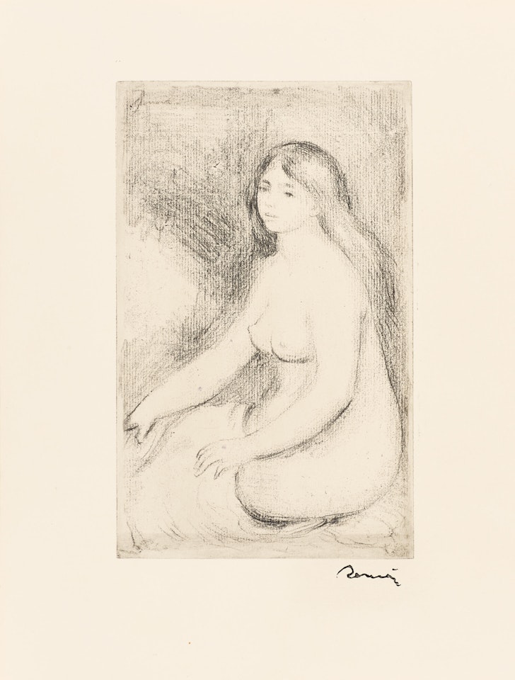 Baigneuse Assise by Pierre-Auguste Renoir