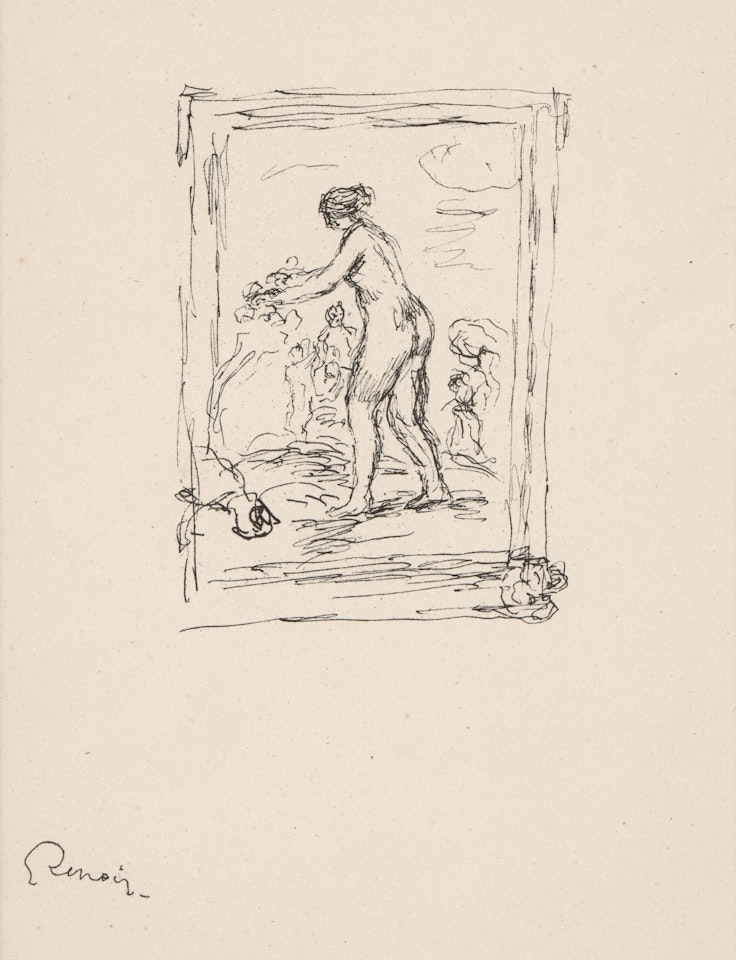 Femme au Cep de Vigne, 2eme Variante, from L'Album des Douze Lithographies Originales de Pierre-Auguste Renoir by Pierre-Auguste Renoir