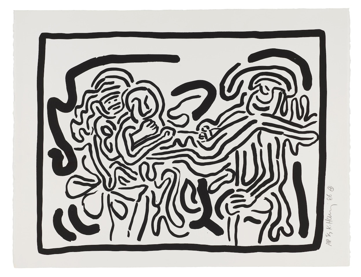 Untitled, from Bad Boys by Keith Haring
