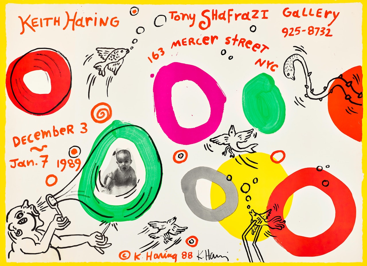 Shafrazi Gallery poster by Keith Haring