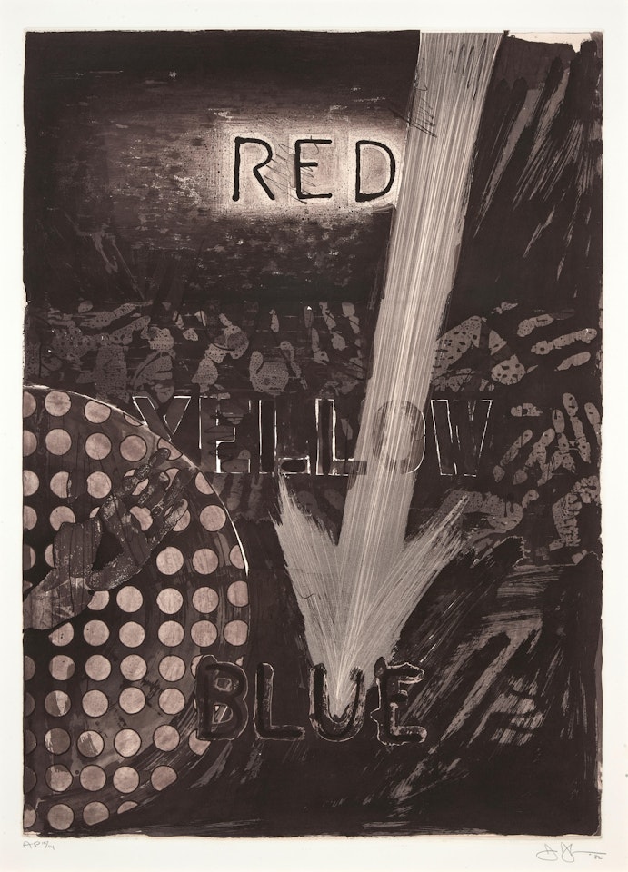 Untitled (Red) by Jasper Johns