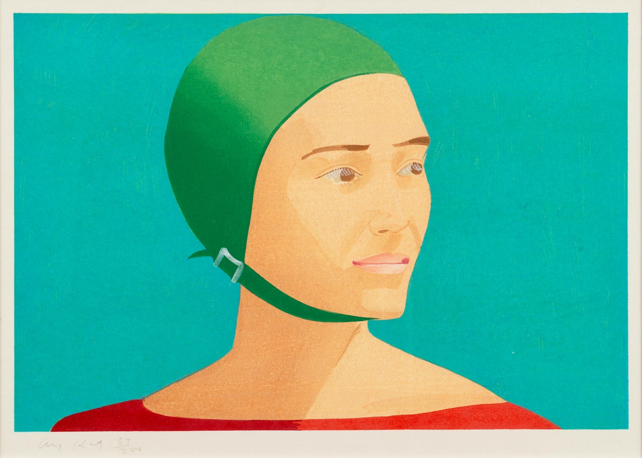 The Green Cap by Alex Katz