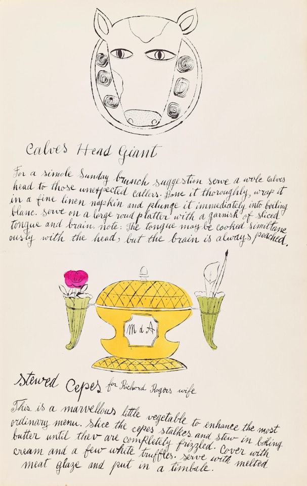 Stewed Cepes, from Wild Raspberries by Andy Warhol