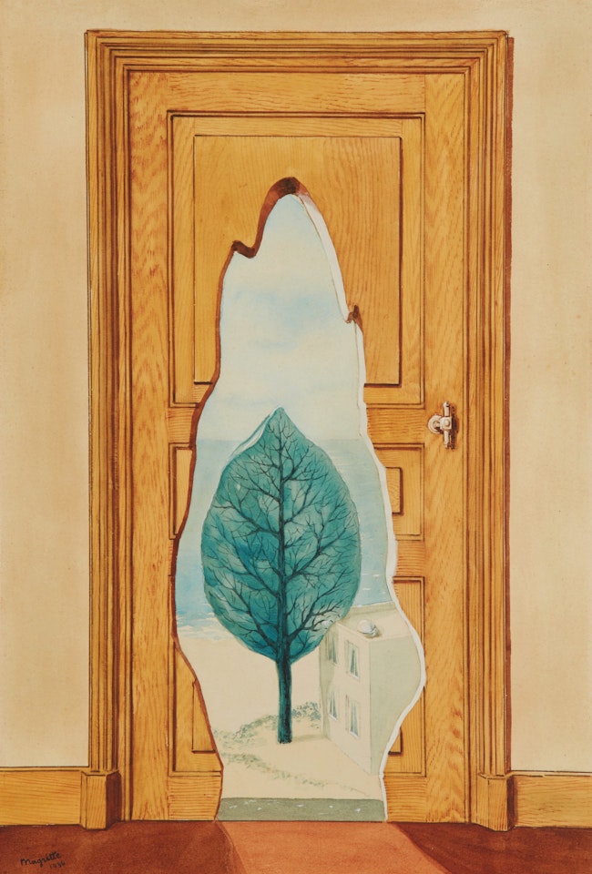 La perspective amoureuse by René Magritte