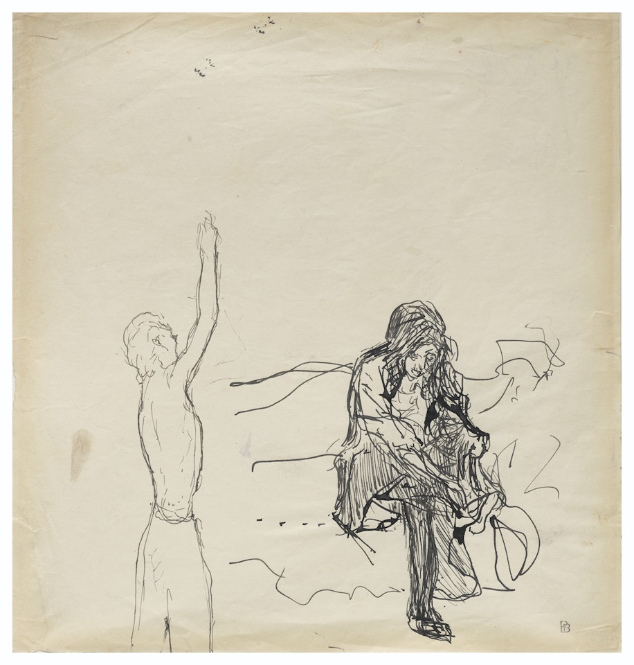 Femme enfilant ses bas by Pierre Bonnard