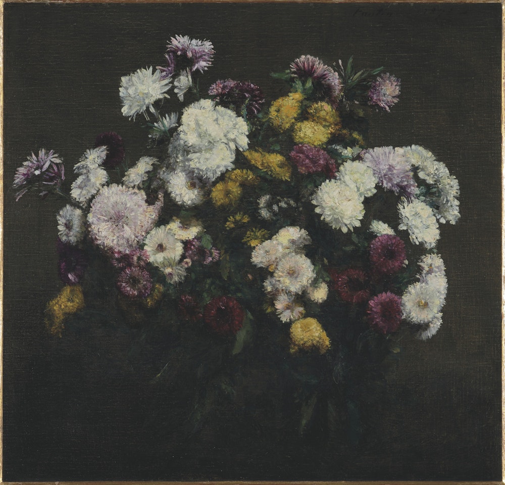 Grand bouquet de chrysanthèmes by Henri Fantin-Latour