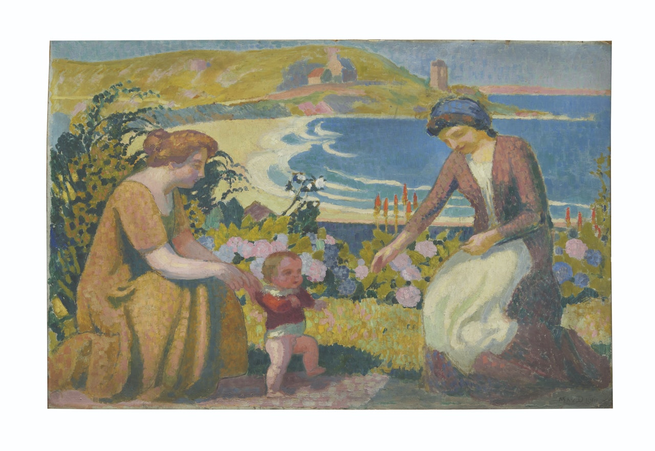 Les premiers pas de Domi à Silencio by Maurice Denis
