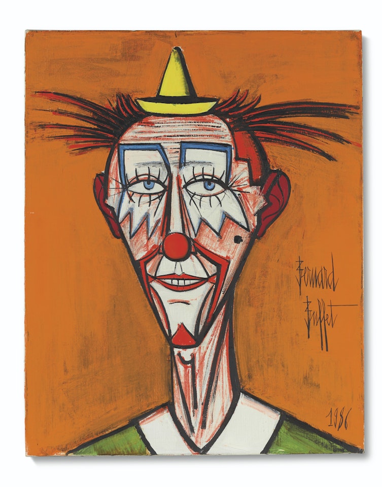 Clown au chapeau jaune by Bernard Buffet