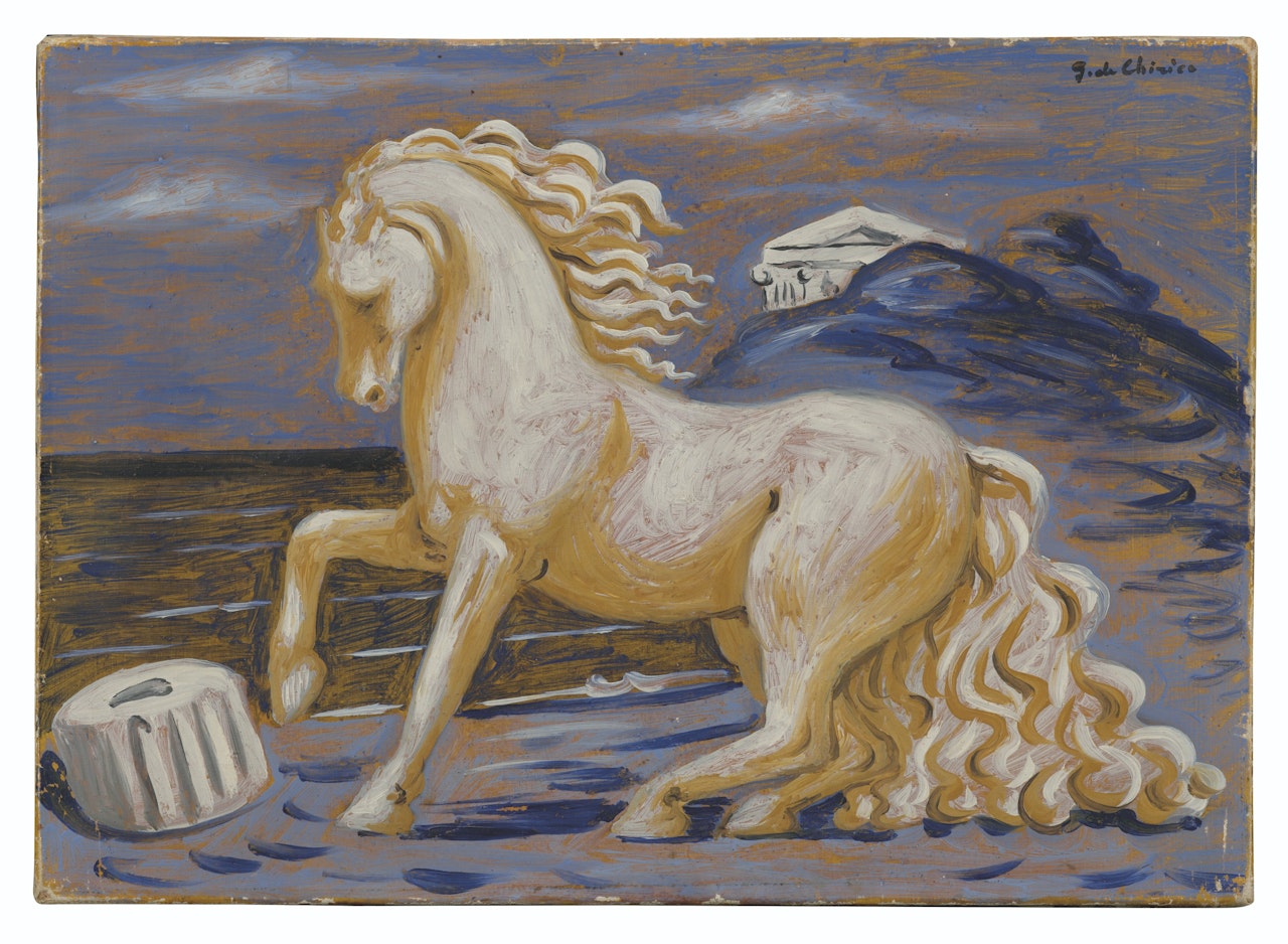 Cavallo bianco by Giorgio de Chirico