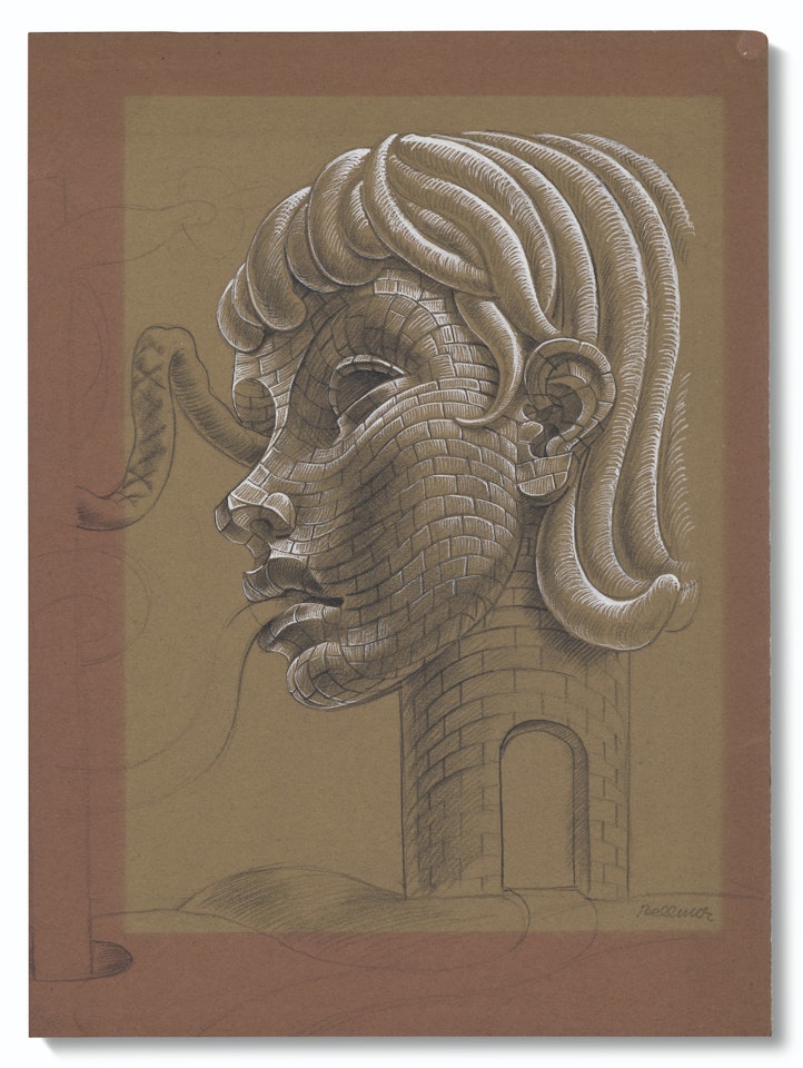 Sans titre (étude préparatoire pour "Tour menthe poivrée") by Hans Bellmer