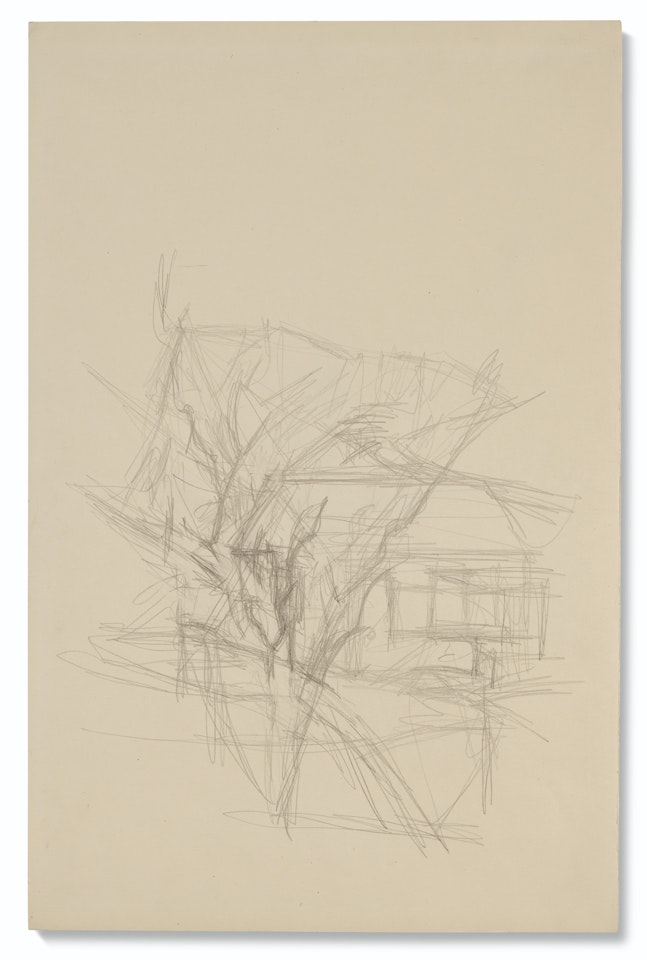 Arbre à Stampa (recto) ; Jardin à Stampa (verso) by Alberto Giacometti