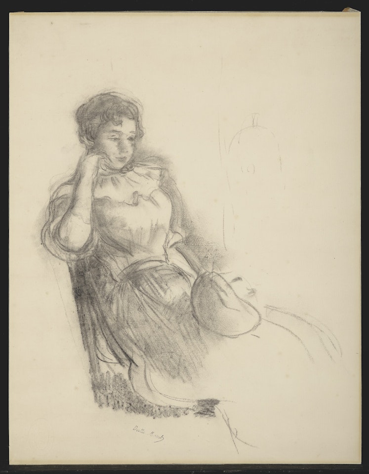 Étude pour "La Robe rose" by Berthe Morisot