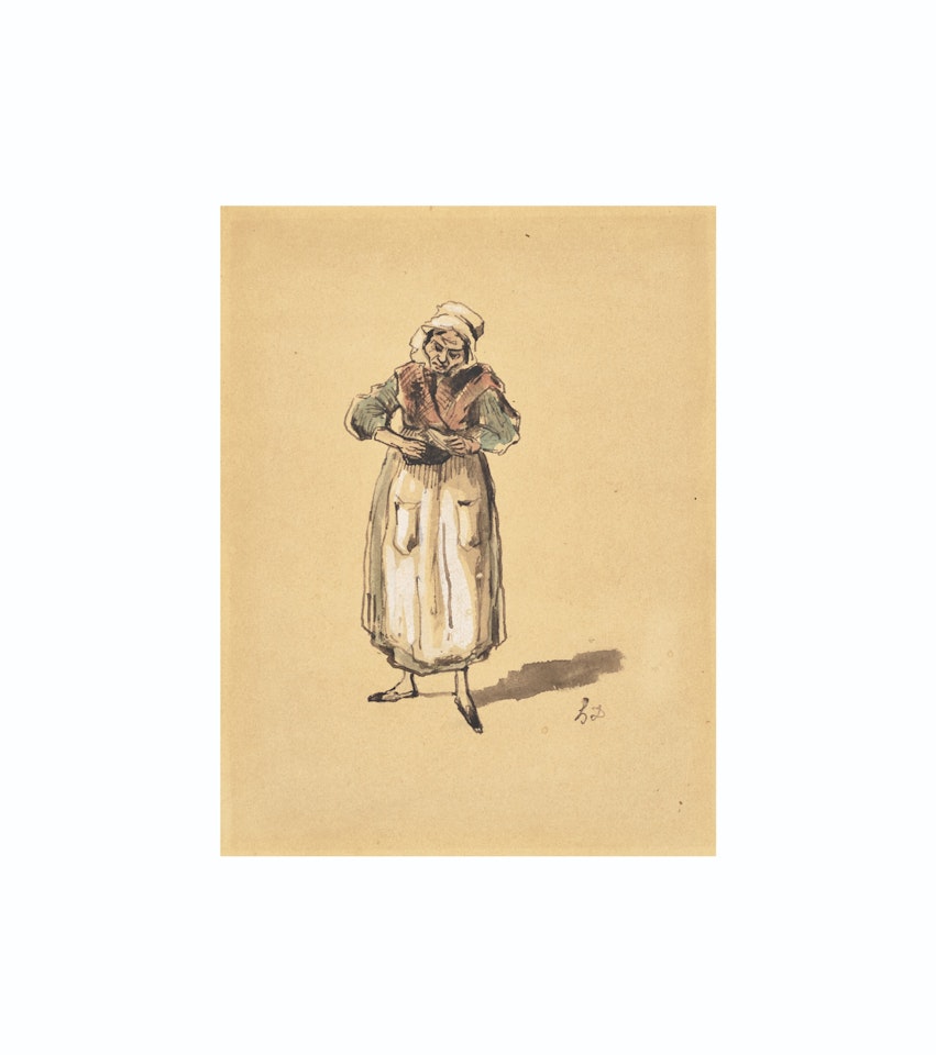 La concierge ou la vieille servante by Honoré Daumier