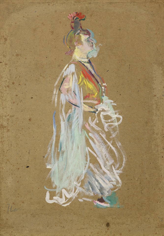 La Goulue en Almée by Henri de Toulouse-Lautrec