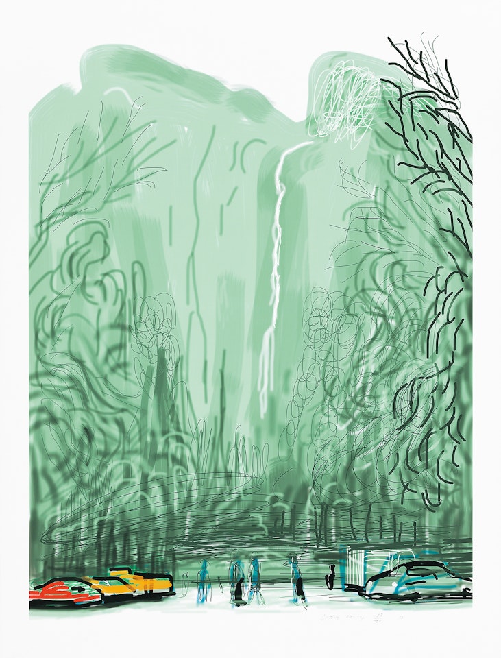 Untitled No.13 from “The Yosemite Suite” by David Hockney