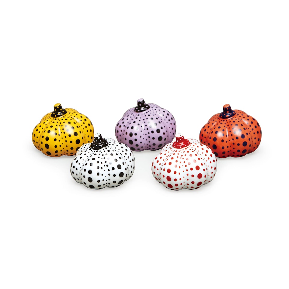 Pumpkins (Set of 5) by Yayoi Kusama