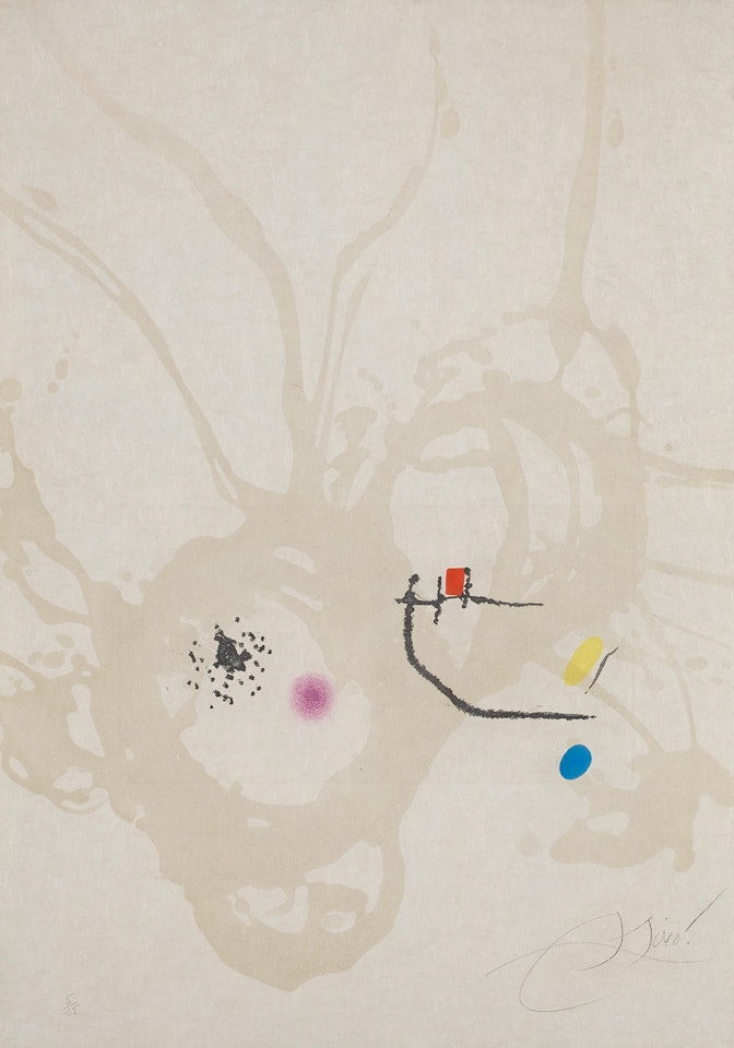 Plate 13, from 'Passage de l'Egyptienne' by Joan Miró