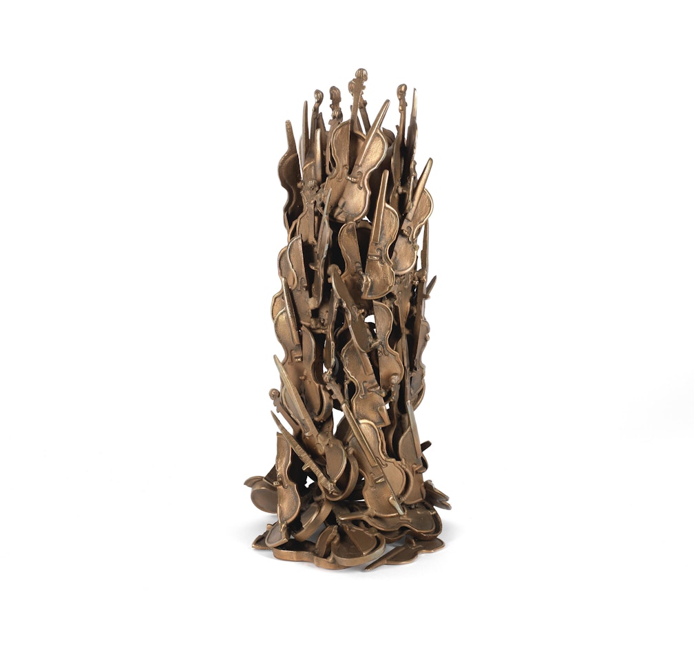 Accumulation of Violins by Arman