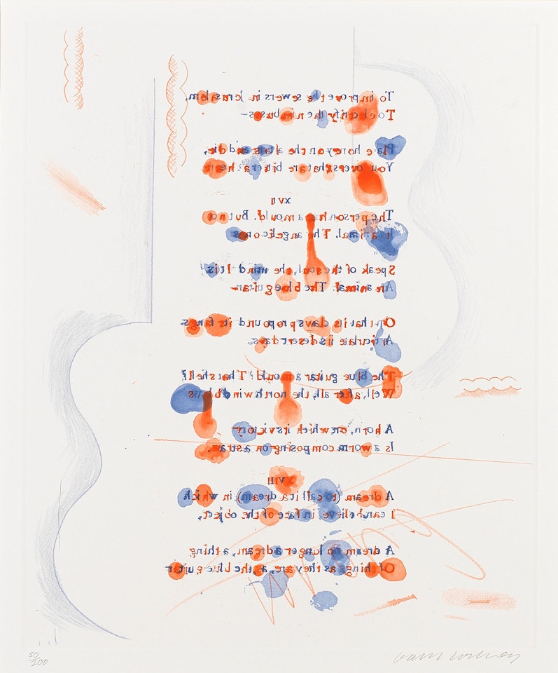 Made in April, from 'The Blue Guitar' by David Hockney