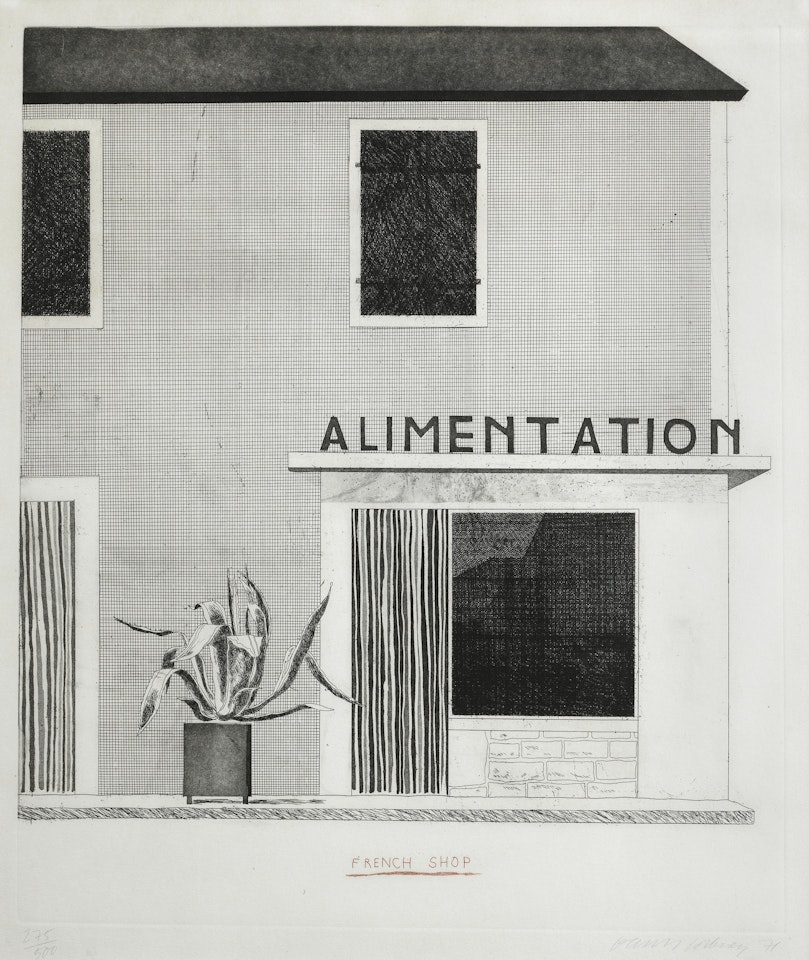 The French Shop by David Hockney