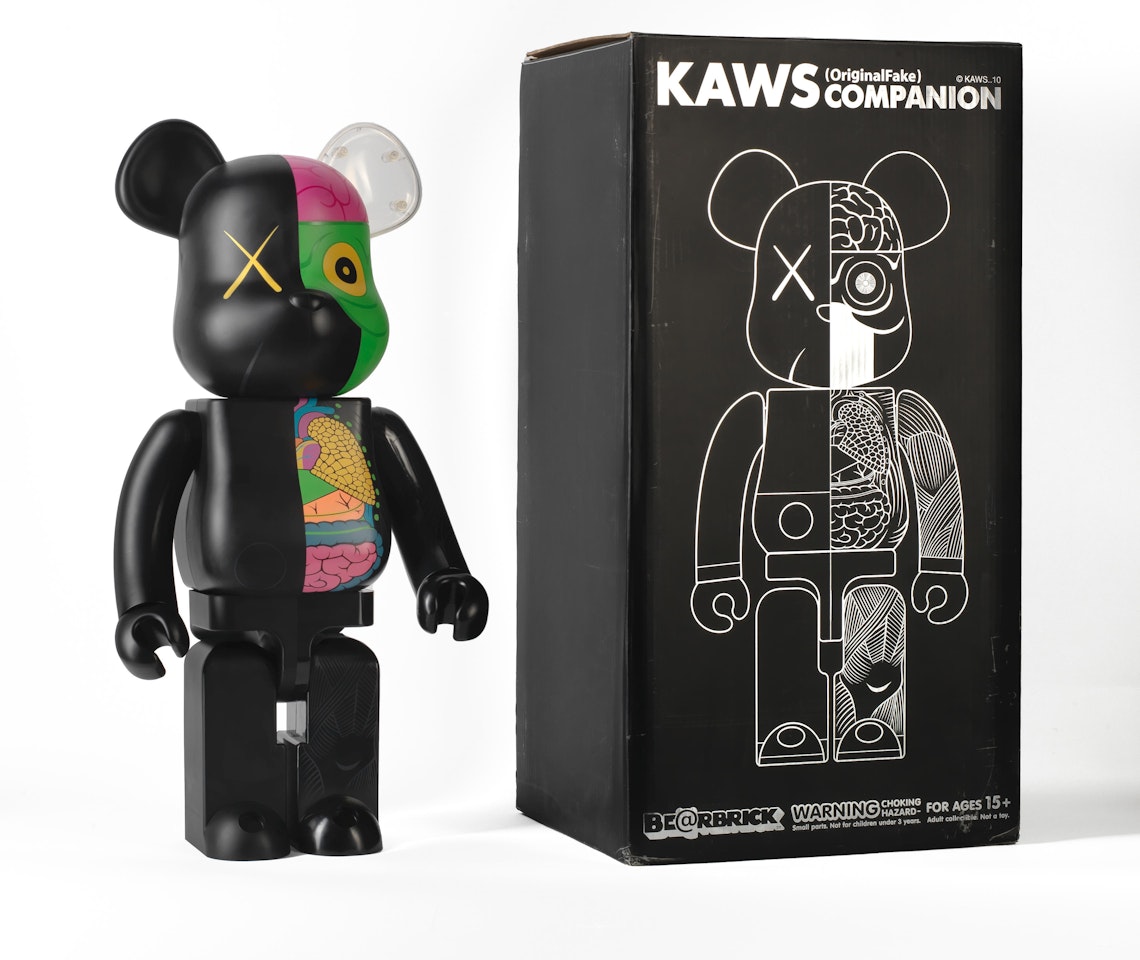 Dissected Companion: % Be@arbrick (Black) by Kaws