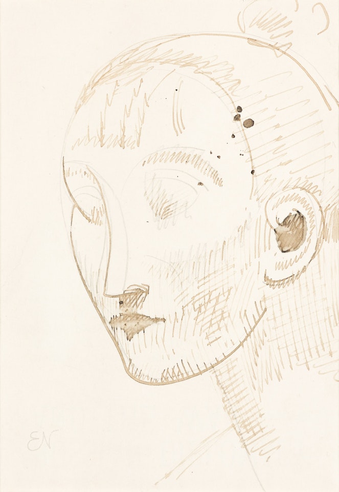 Portrait of a Woman . by Elie Nadelman