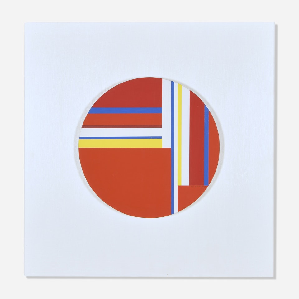 Red Tondo by Ilya Bolotowsky