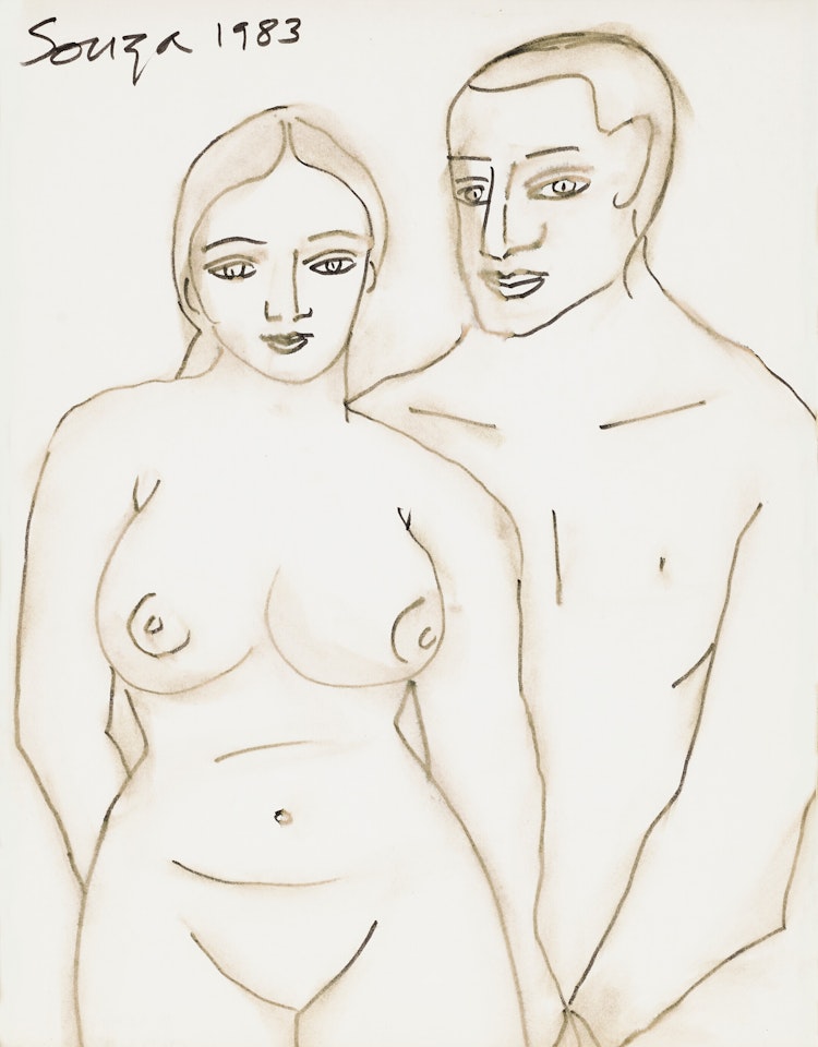 Untitled (Couple) by Francis Newton Souza
