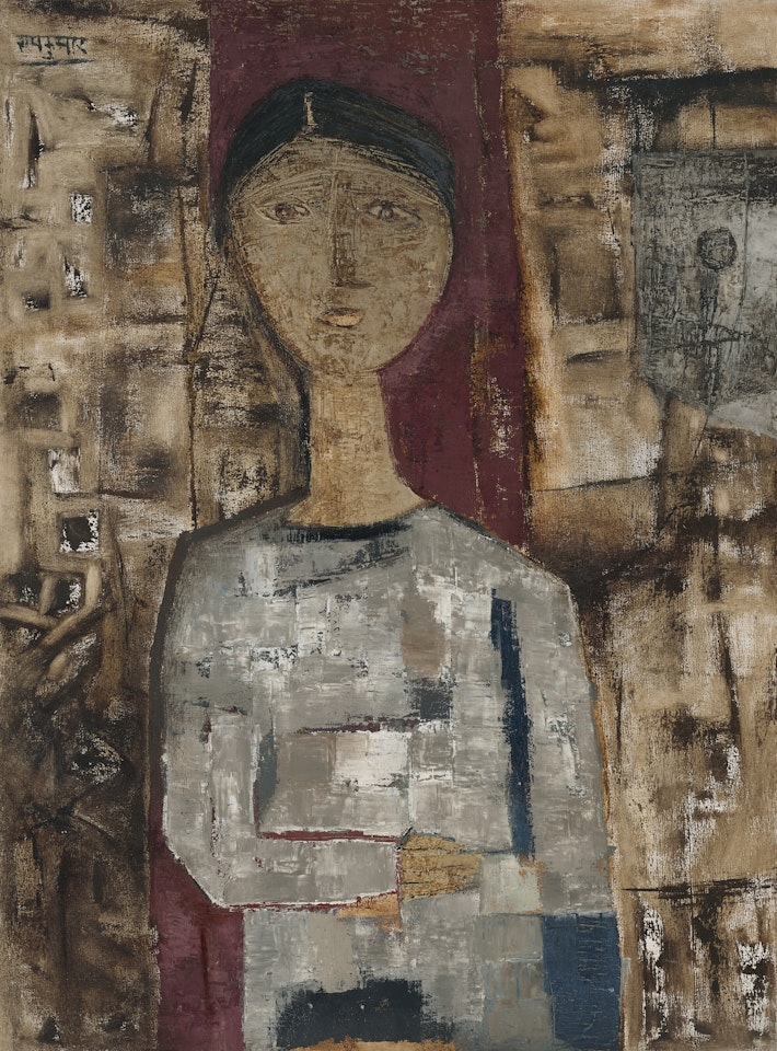 Untitled (Girl) by Ram Kumar