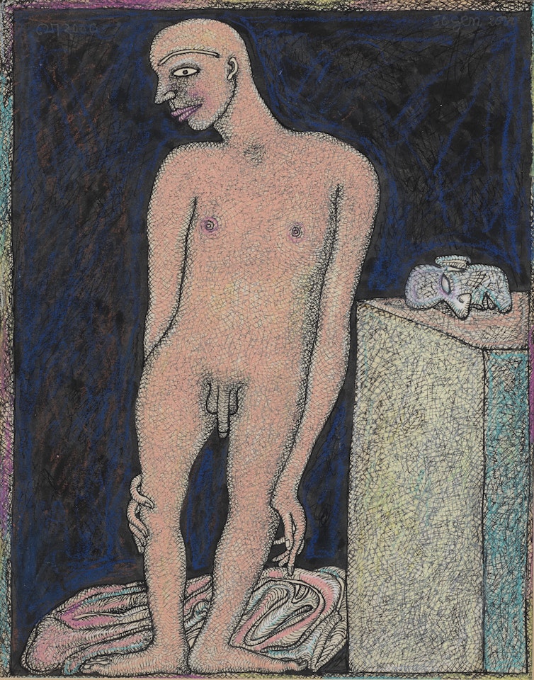 Model in the Artist's Studio by Jogen Chowdhury